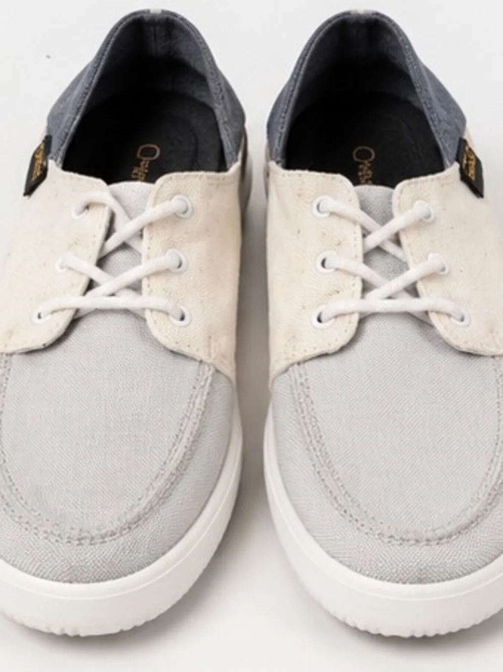Chacos Women’s Two-Tone Gray and Cream Boat Shoes